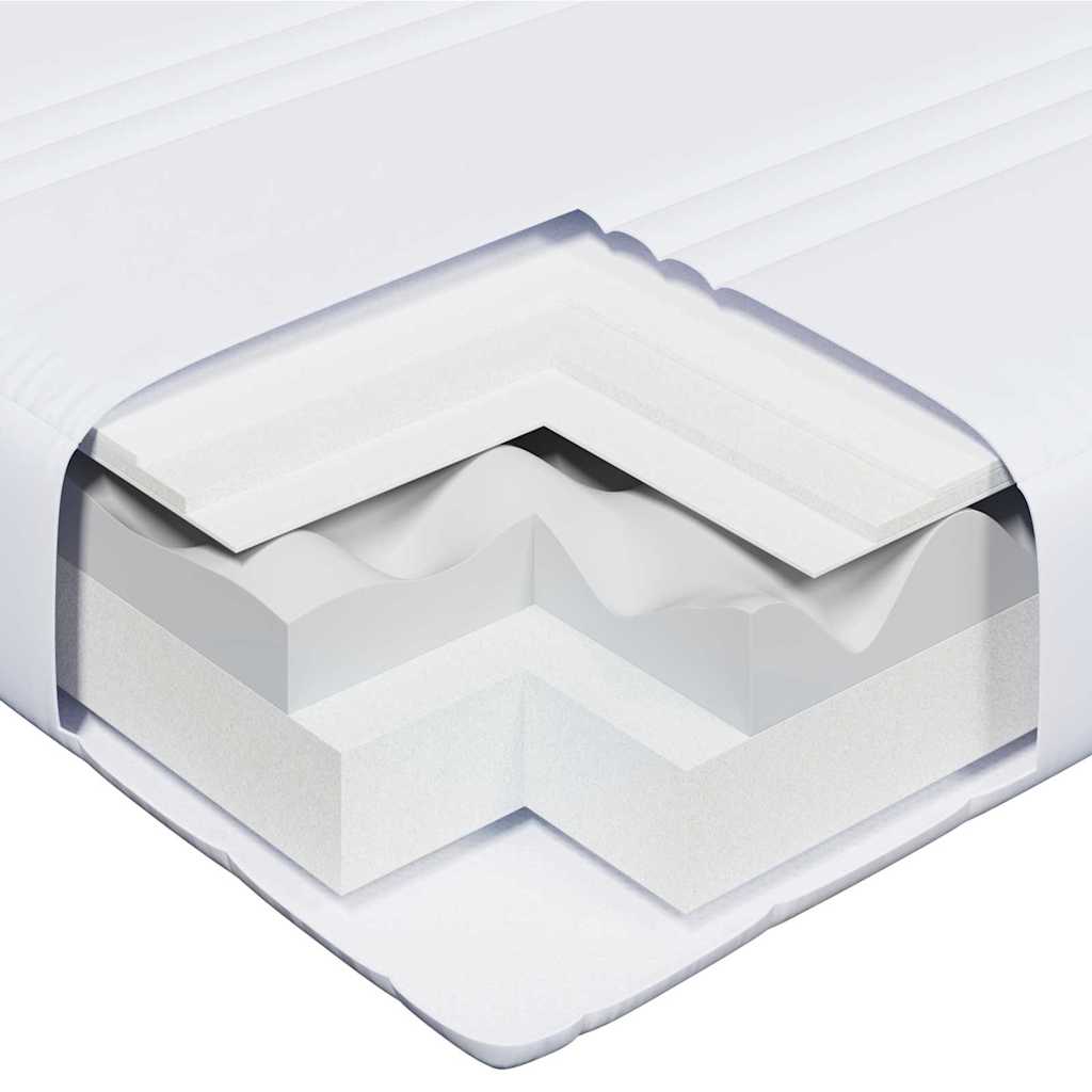 vidaXL Bettrahmen mit Matratze Braun 80 x 200 cm Massives Kiefernholz