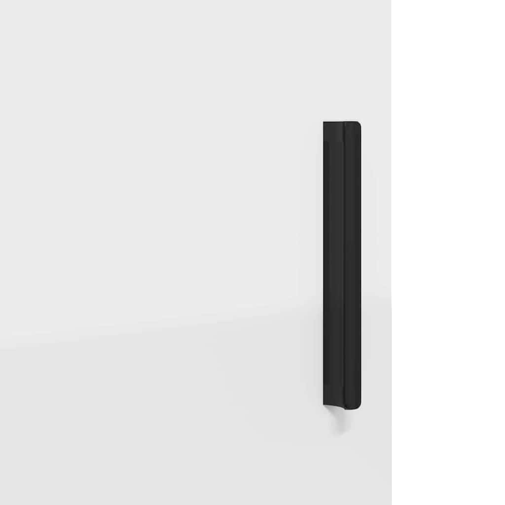 vidaXL Badezimmermöbel-Set mit Regal 3 pcs Weiß Sperrholz und Metall