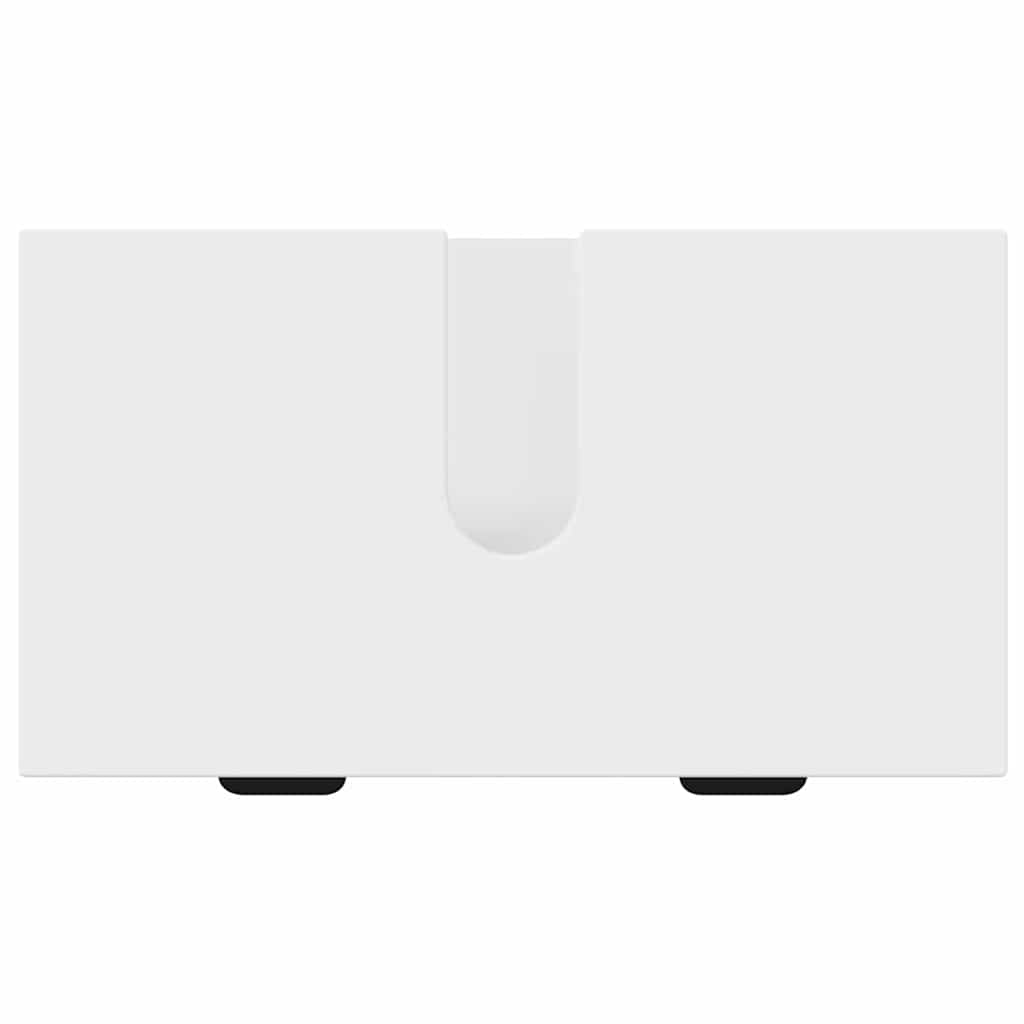 vidaXL Badezimmermöbel-Set mit Schubladen Weiß Holzwerkstoff, Metall