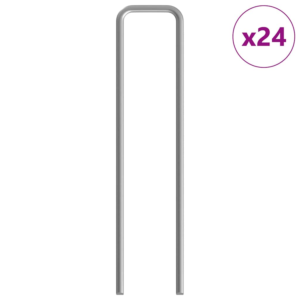 vidaXL Hühnerkäfig 2 pcs Silber 600 x 100 x 210 cm Verzinkter Stahl