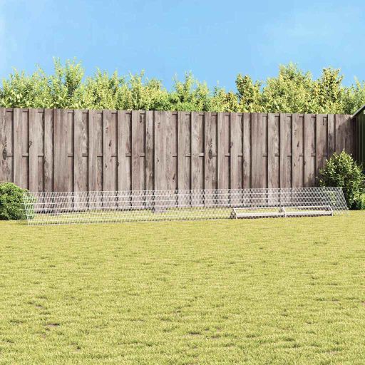 vidaXL Hühnerkäfig Silber 110 x 55 x 55 cm Verzinkter Stahl