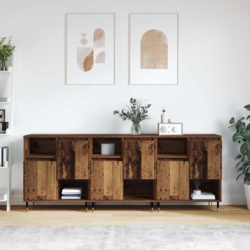 vidaXL Sideboards 2 Stk. Sonoma-Eiche Holzwerkstoff