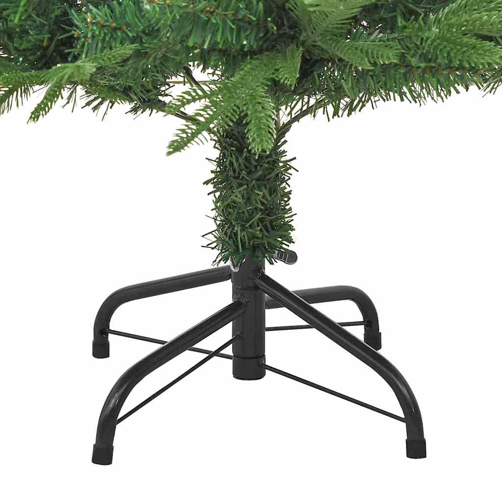 vidaXL Künstlicher vorbeleuchteter Weihnachtsbaum mit Kugelset 120 cm