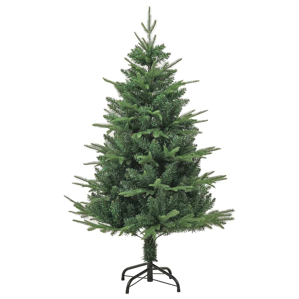 vidaXL Künstlicher vorbeleuchteter Weihnachtsbaum mit Kugelset 120 cm