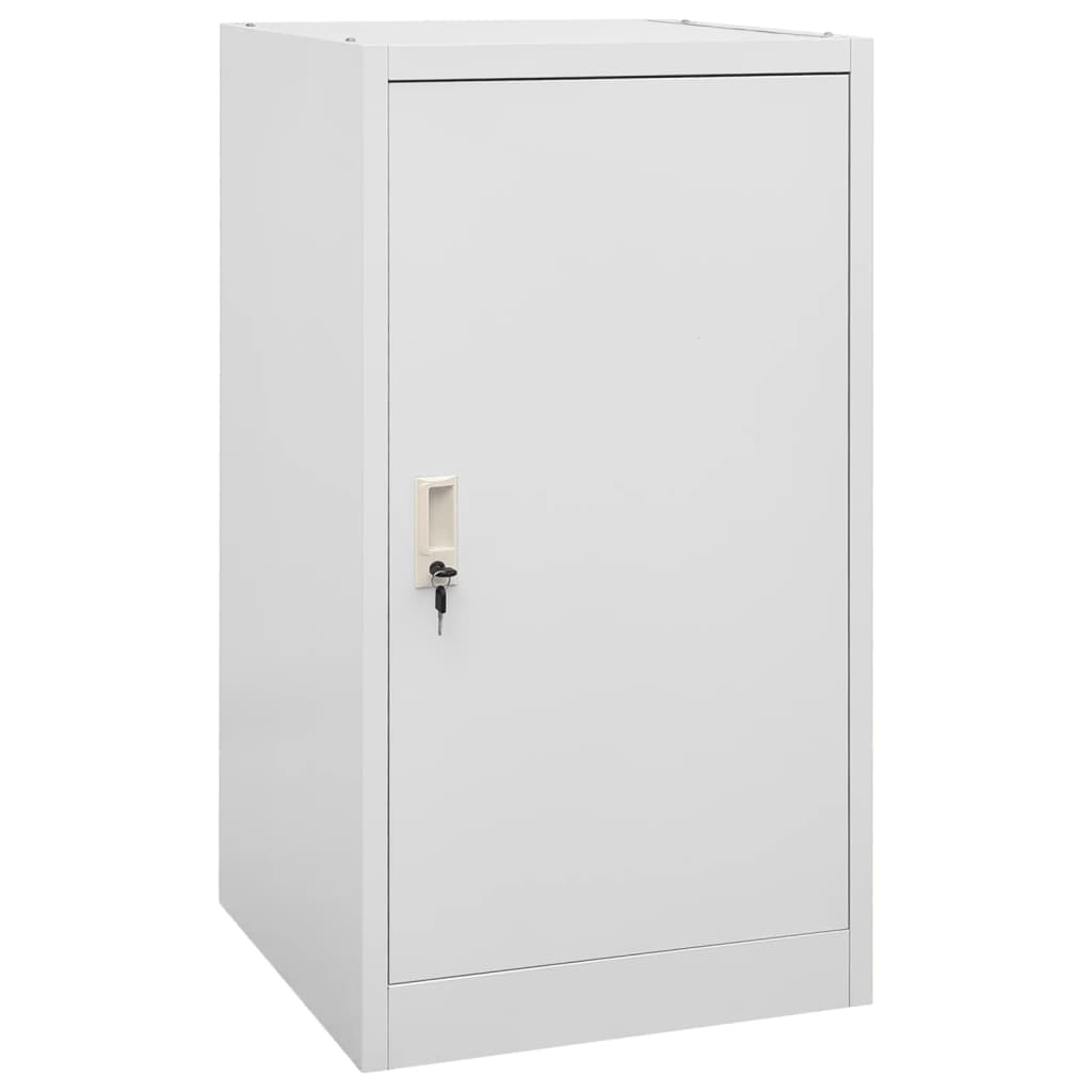 vidaXL Sattelschrank Weiß 53x53x140 cm Stahl