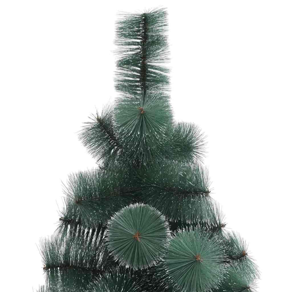 vidaXL Künstlicher beleuchteter Weihnachtsbaum mit Kugel-Set 120 cm