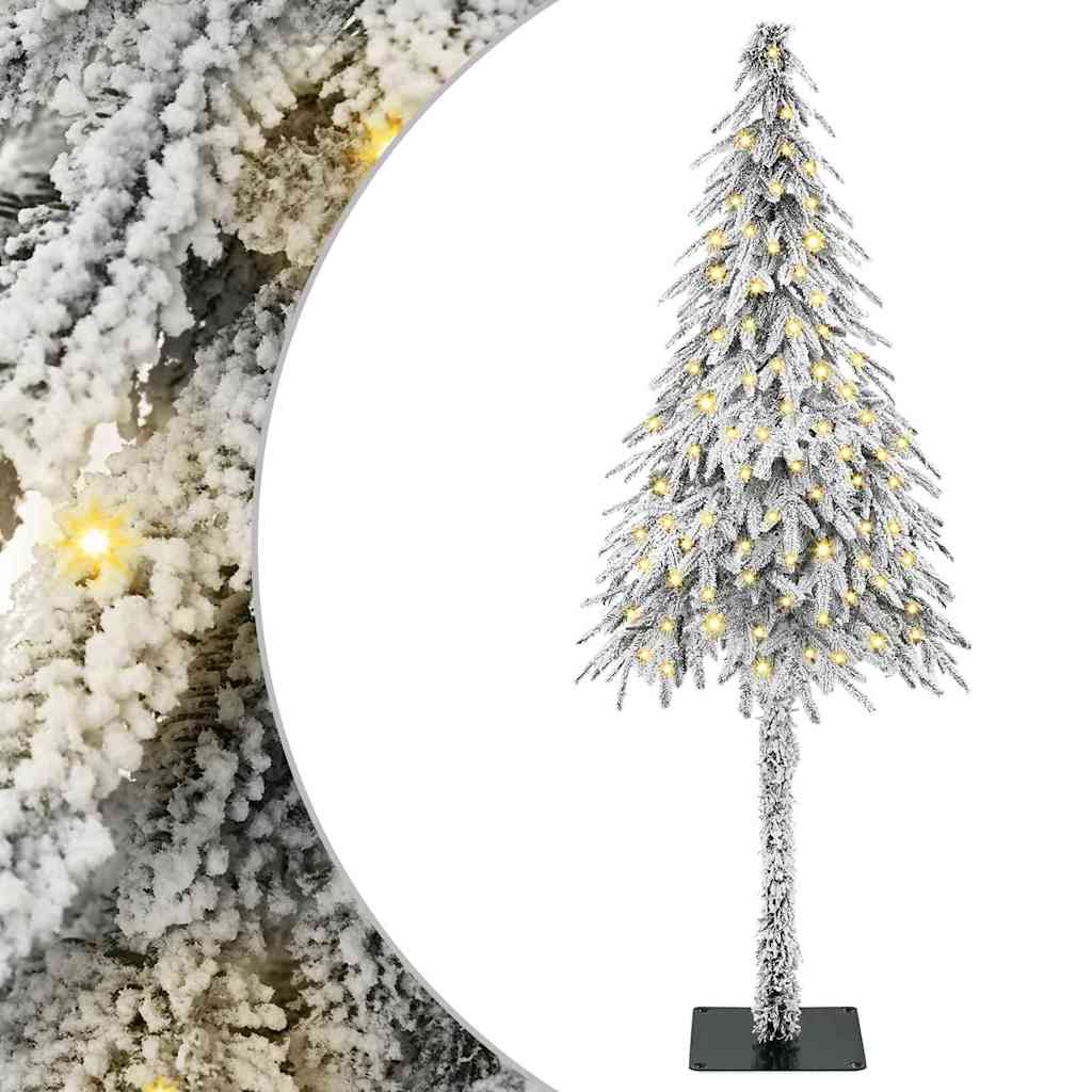 vidaXL Weihnachtsbaum mit 150 LEDs Weiß 120 cm PE und Stahl