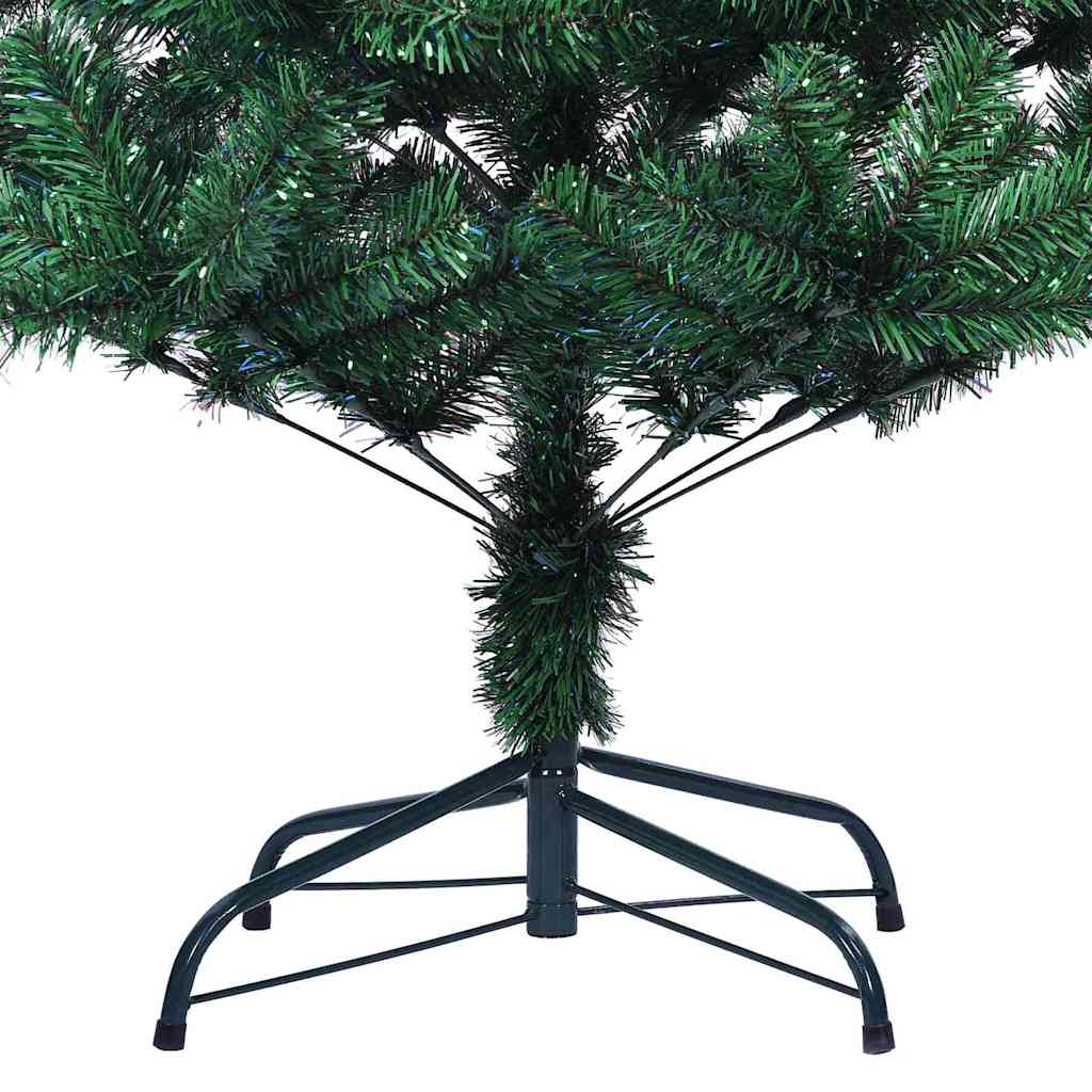 vidaXL Künstlicher vorbeleuchteter Weihnachtsbaum Grün 120 cm