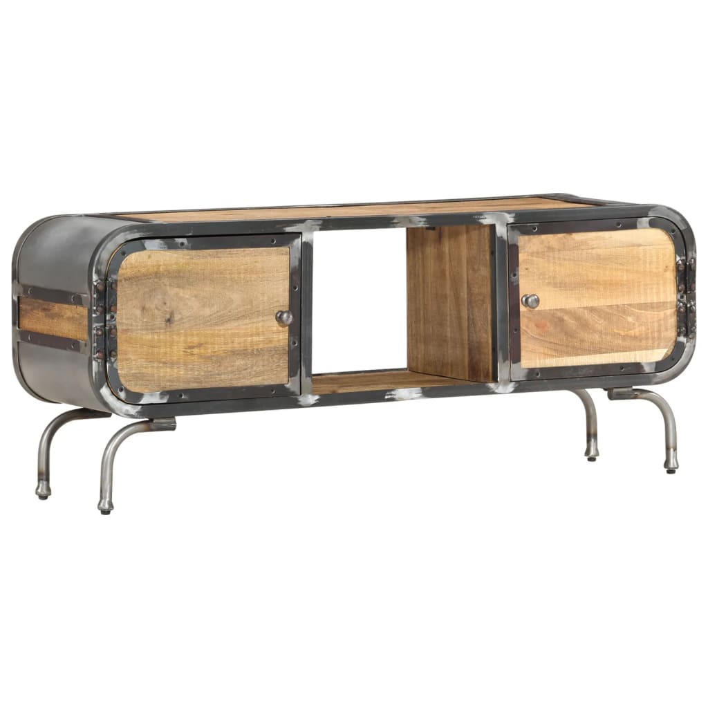 vidaXL TV-Schrank 110x30x42 cm Massivholz Mango