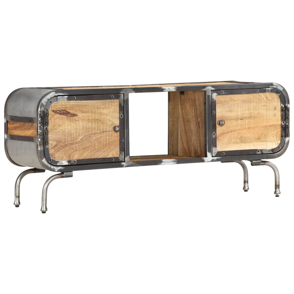 vidaXL TV-Schrank 110x30x42 cm Massivholz Mango