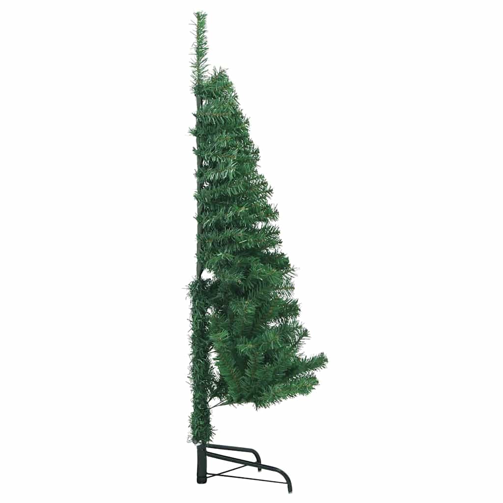vidaXL Eckiger künstlicher Weihnachtsbaum Grün 120 cm PVC und Metall