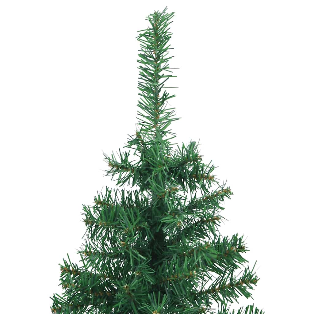 vidaXL Eckiger künstlicher Weihnachtsbaum Grün 120 cm PVC und Metall