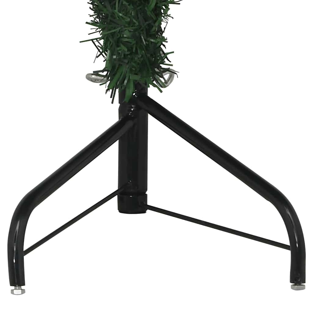 vidaXL Eckiger künstlicher Weihnachtsbaum Grün 120 cm PVC und Metall