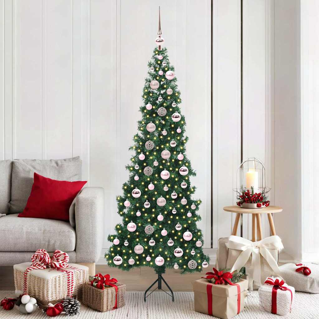 vidaXL Eckiger künstlicher Weihnachtsbaum Grün 120 cm PVC und Metall