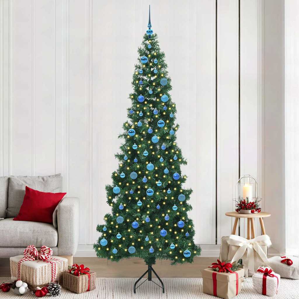 vidaXL Eckiger künstlicher Weihnachtsbaum Grün 120 cm PVC und Metall
