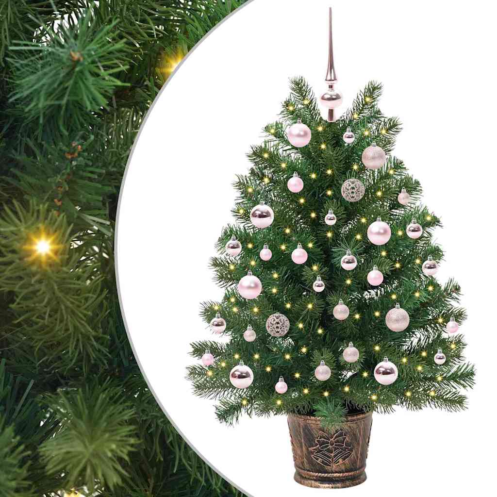 vidaXL Künstlicher Weihnachtsbaum mit 150 LEDs Grün 95 cm PE und PVC