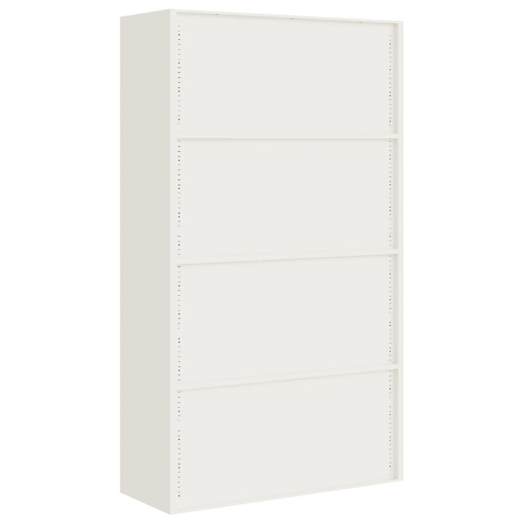 vidaXL Aktenschrank Weiß 105x40x180 cm Stahl