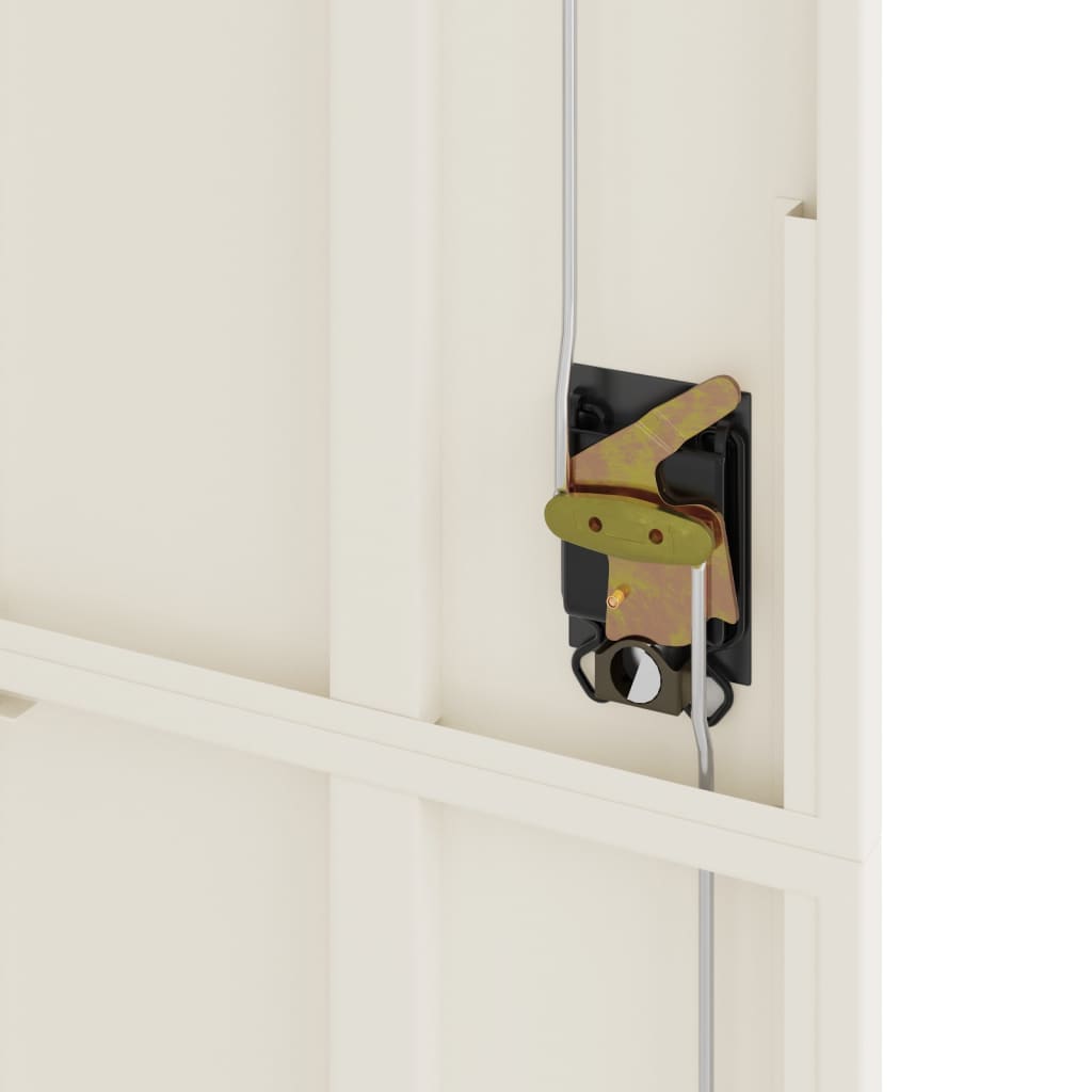 vidaXL Aktenschrank Weiß 105x40x180 cm Stahl