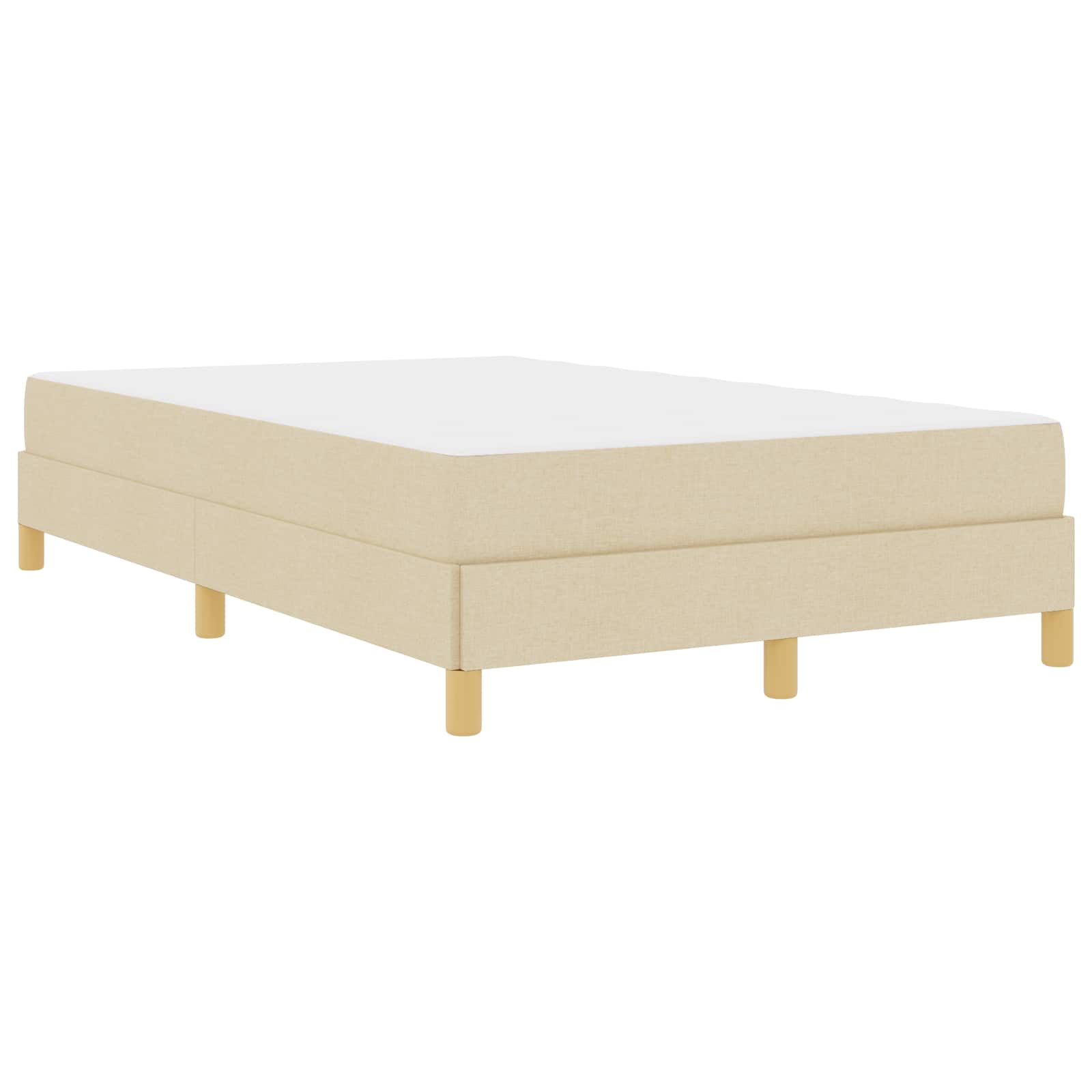 vidaXL Boxspringbett mit Matratze Hellgrau 80 x 200 cm Stoff