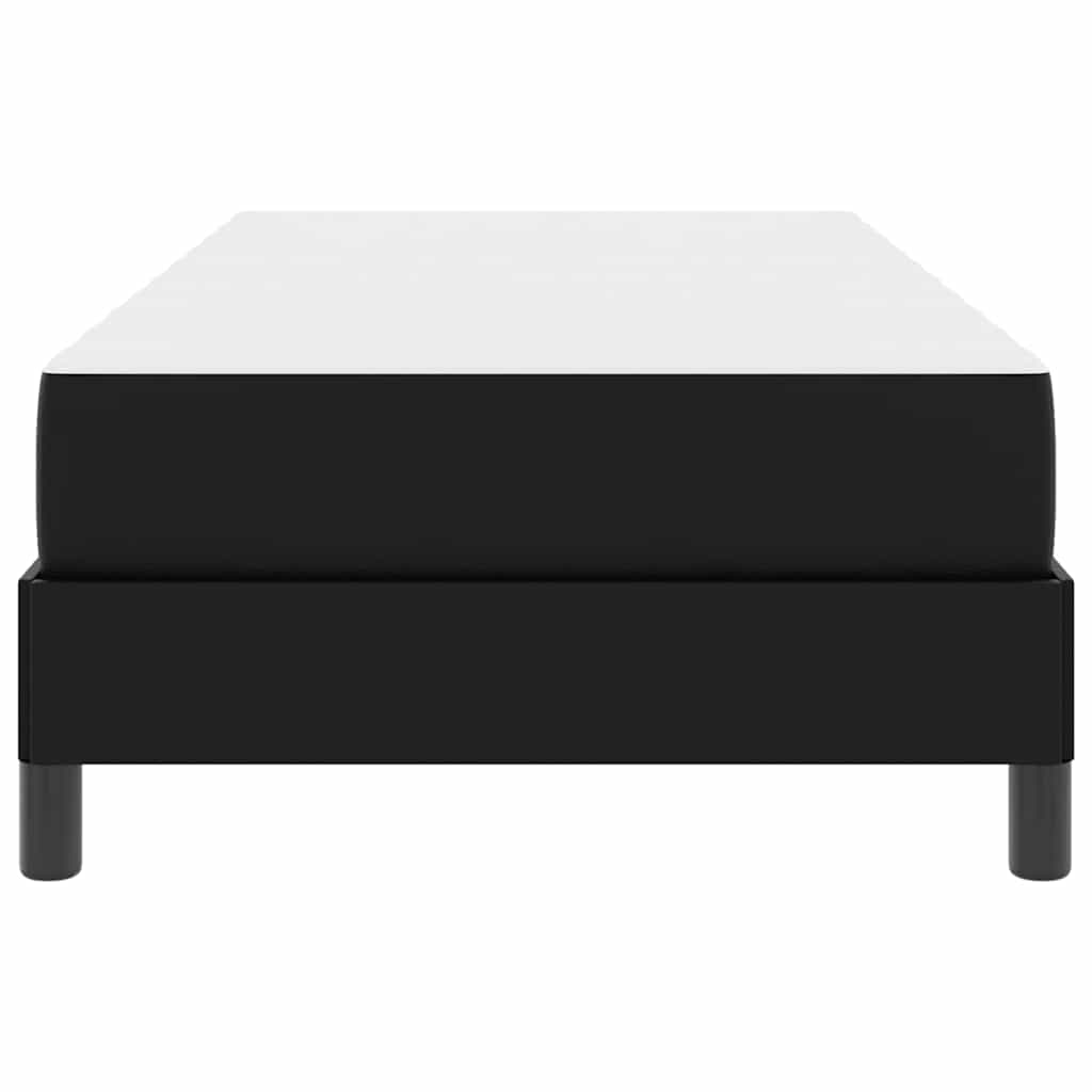vidaXL Bettrahmen mit Matratze Schwarz 80 x 200 cm Stoff