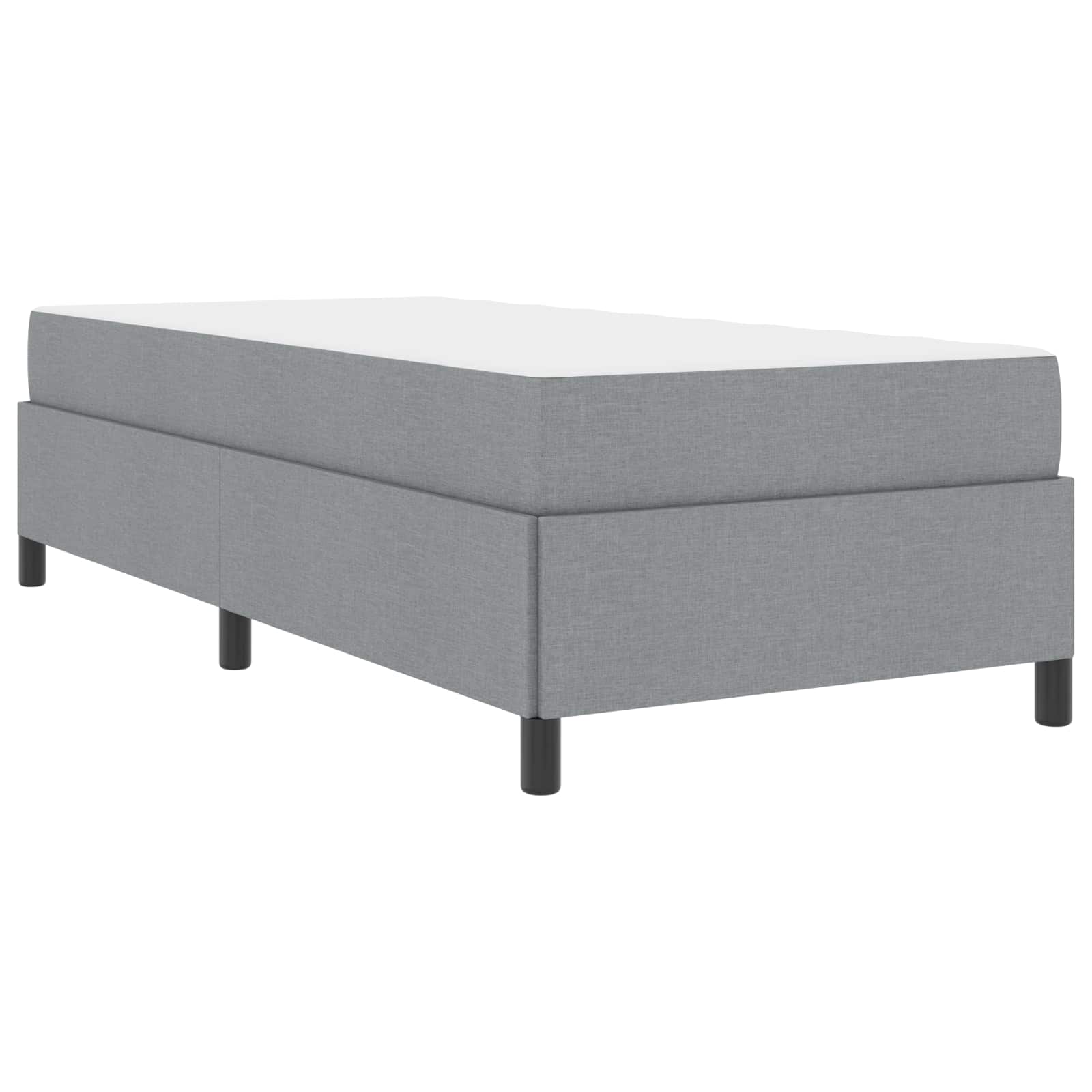 vidaXL Boxspringbett Hellgrau 80 x 200 cm Stoff