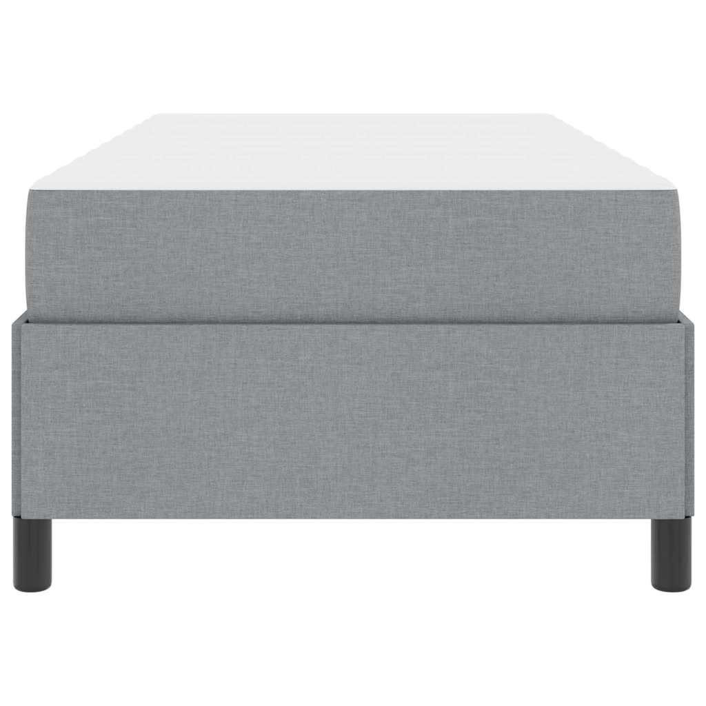 vidaXL Boxspringbett Hellgrau 80 x 200 cm Stoff