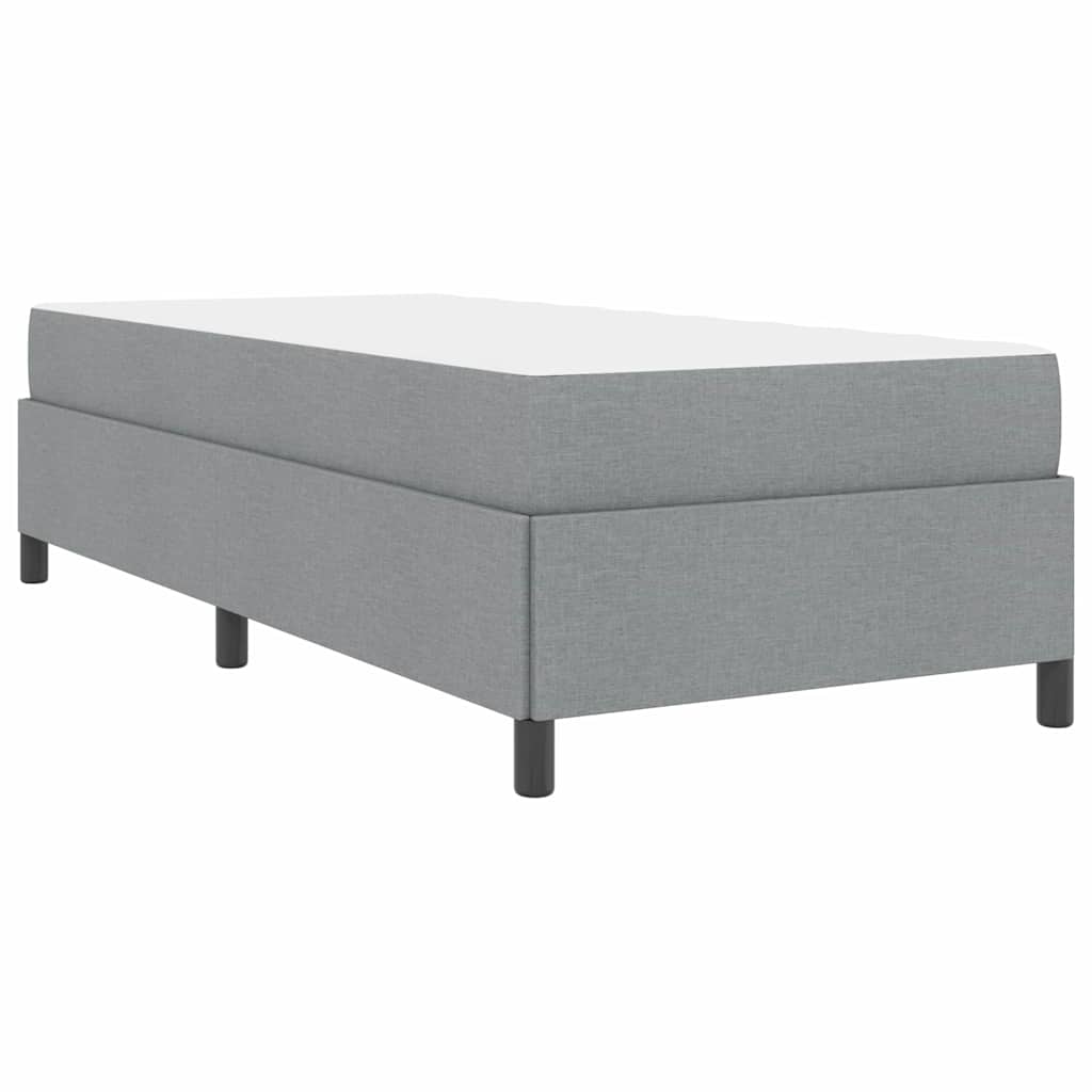 vidaXL Boxspringbett Hellgrau 80 x 200 cm Stoff