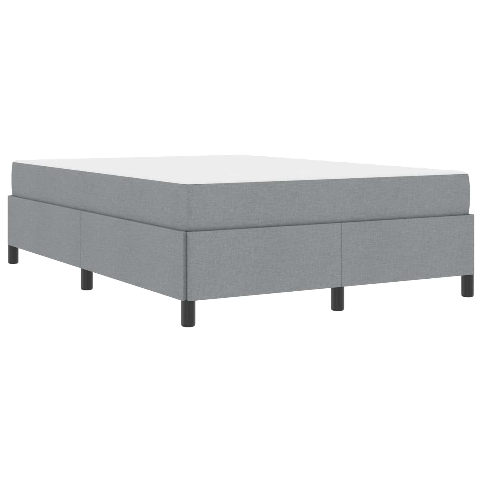 vidaXL Boxspringbett Hellgrau 80 x 200 cm Stoff