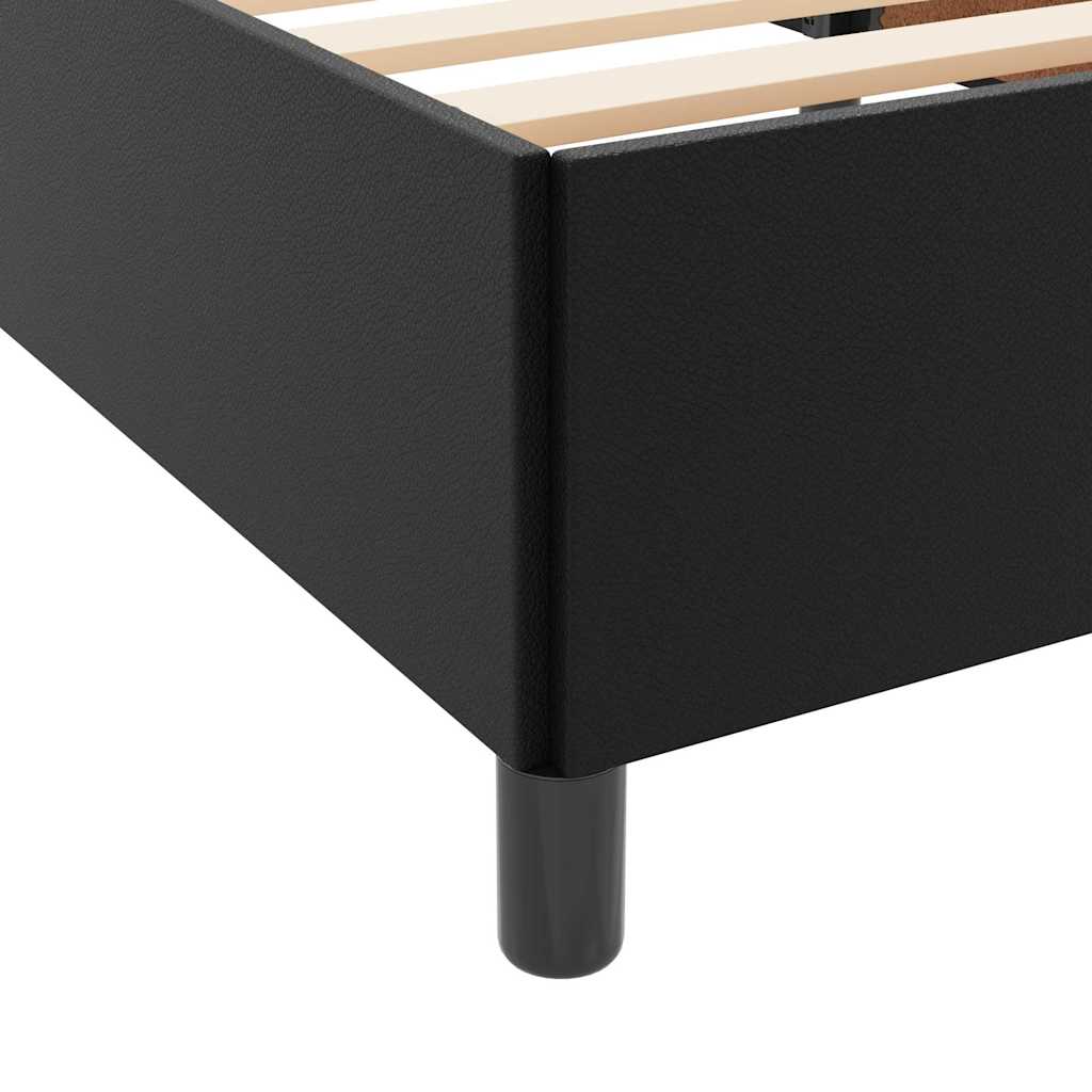 vidaXL Bettrahmen mit Matratze Schwarz 80 x 200 cm Stoff