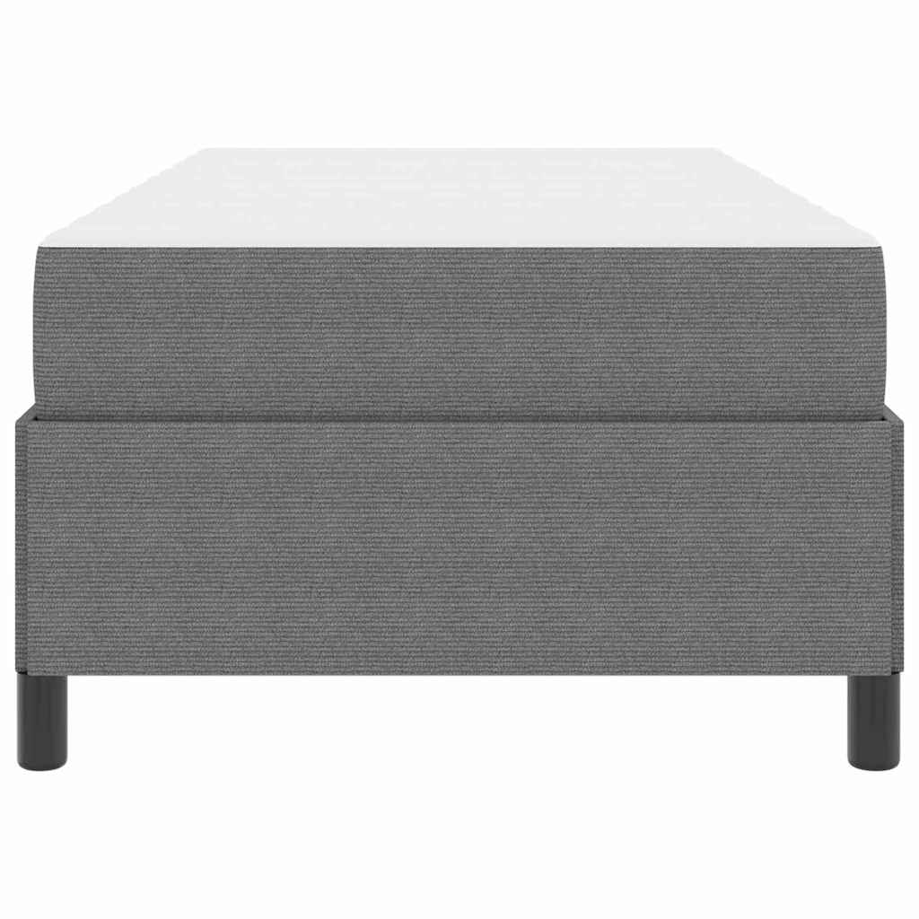 vidaXL Bettrahmen mit Matratze Hellgrau 80 x 200 cm Stoff