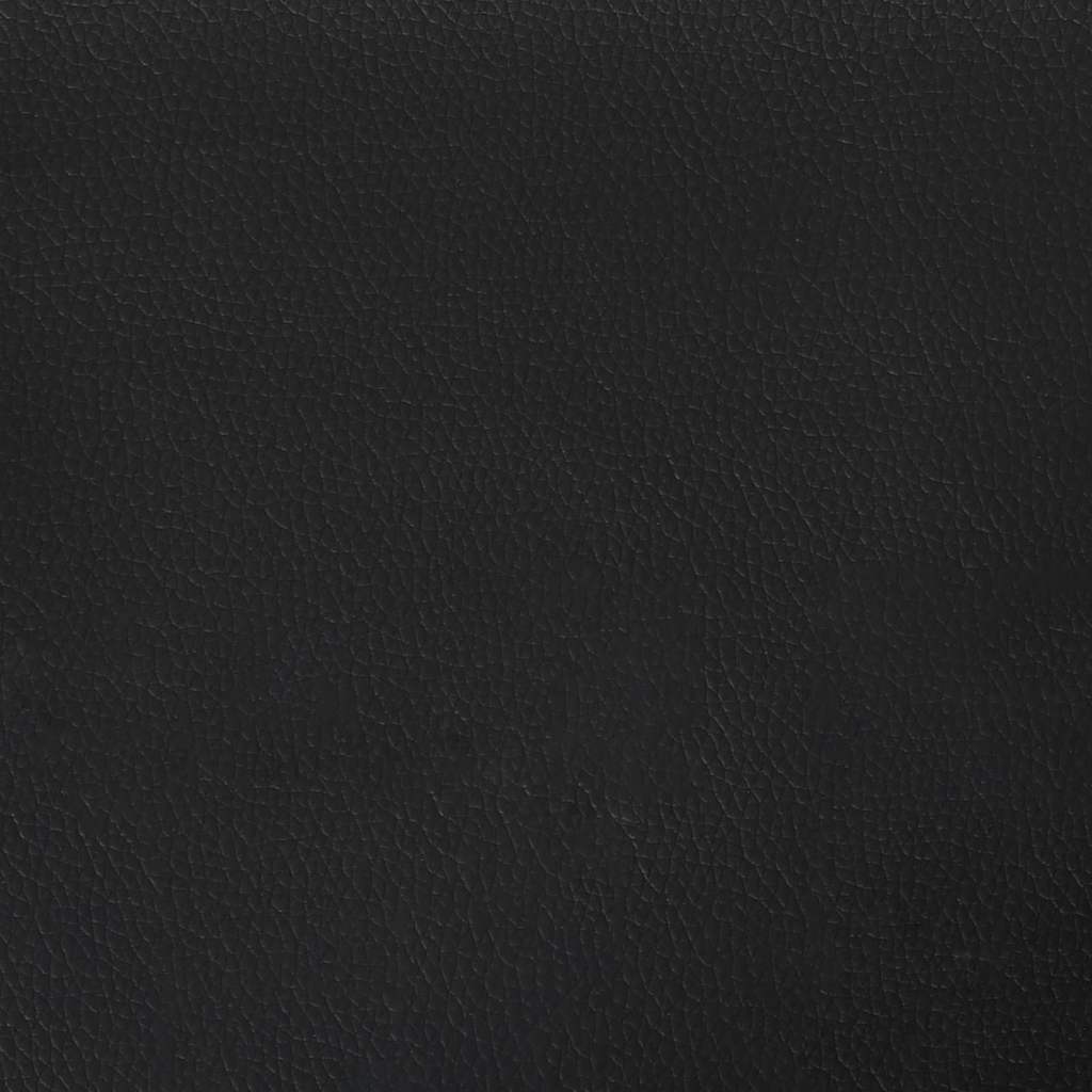 vidaXL Bettrahmen mit Matratze Schwarz 80 x 200 cm Stoff