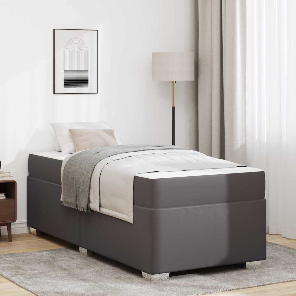 vidaXL Bettrahmen mit Matratze Schwarz 80 x 200 cm Stoff