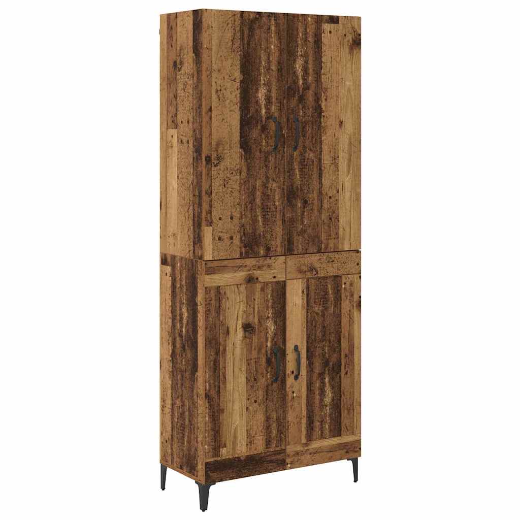 vidaXL Highboard Altholz 69,5 x 34 x 180 cm Holzwerkstoff