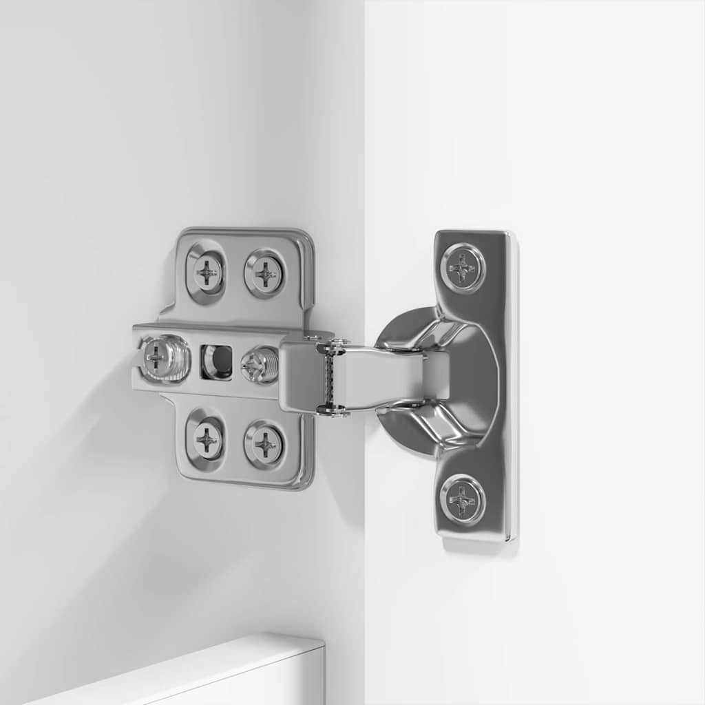 vidaXL Badezimmermöbel-Set mit Schubladen 3 pcs Weiß Holzwerkstoff