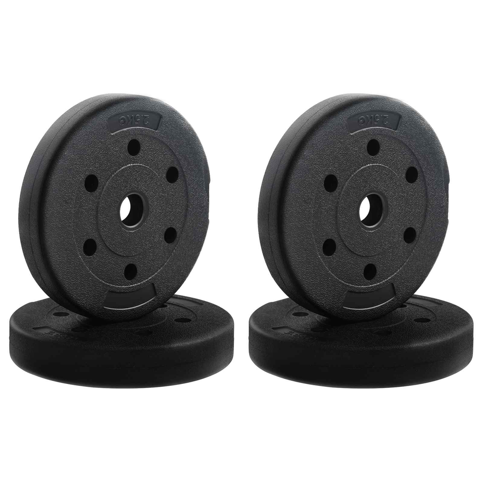 vidaXL 2-in-1 Hantelset Schwarz und Rot 121 x 19,5 x 19,5 cm