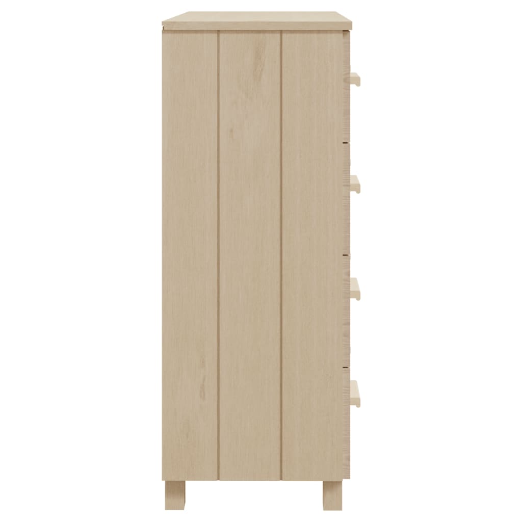 vidaXL Sideboard HAMAR Honigbraun 79x40x103,5 cm Massivholz Kiefer