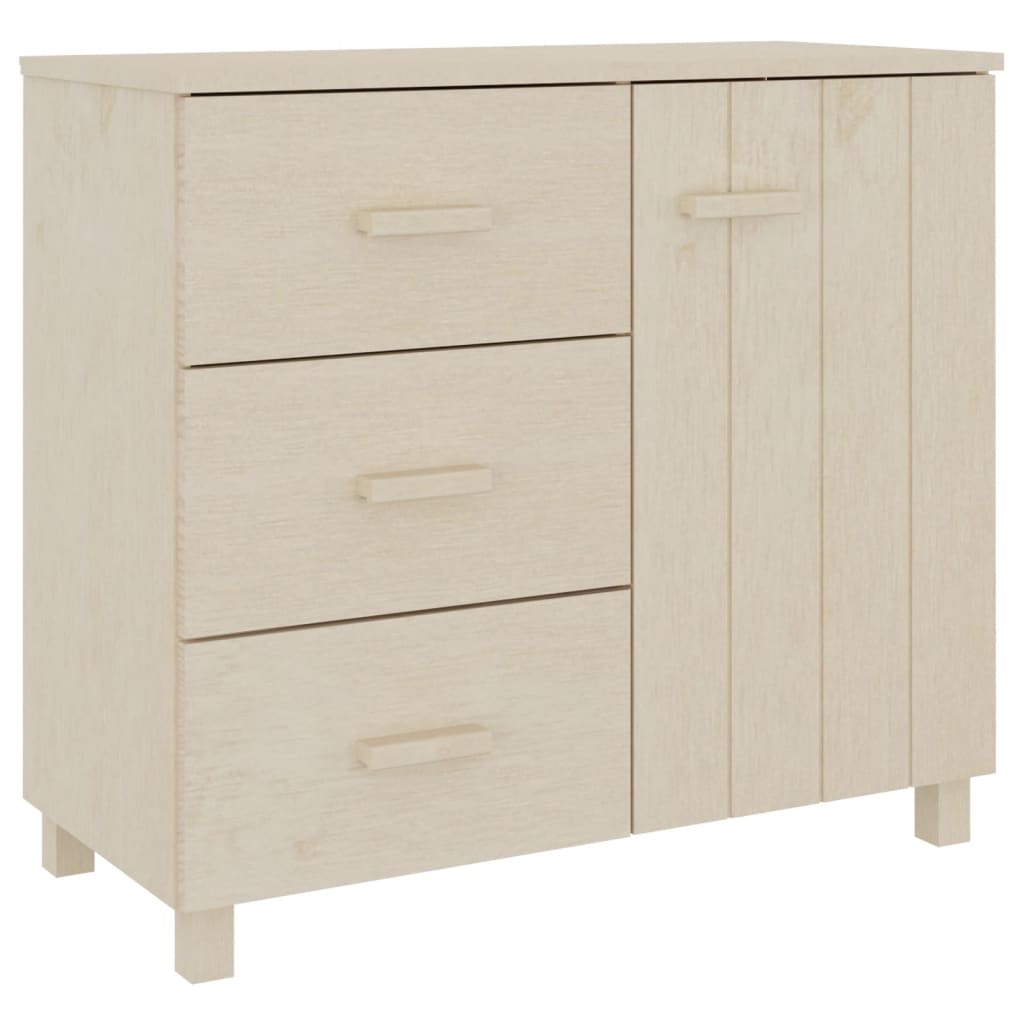 vidaXL Sideboard HAMAR Honigbraun 90x40x80 cm Massivholz Kiefer