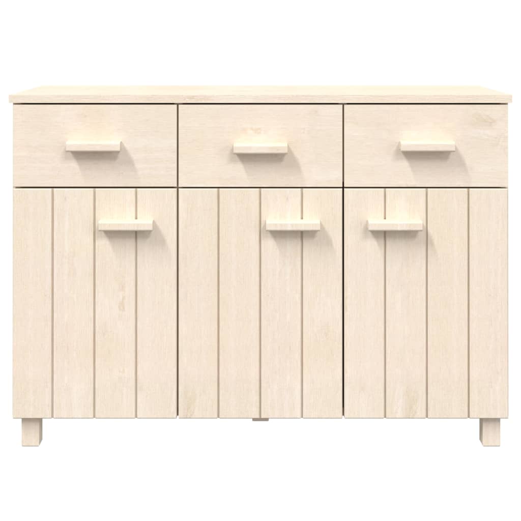 vidaXL Sideboard HAMAR Honigbraun 113x40x80 cm Massivholz Kiefer