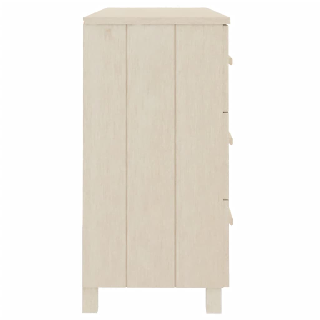 vidaXL Sideboard HAMAR Honigbraun 113x40x80 cm Massivholz Kiefer