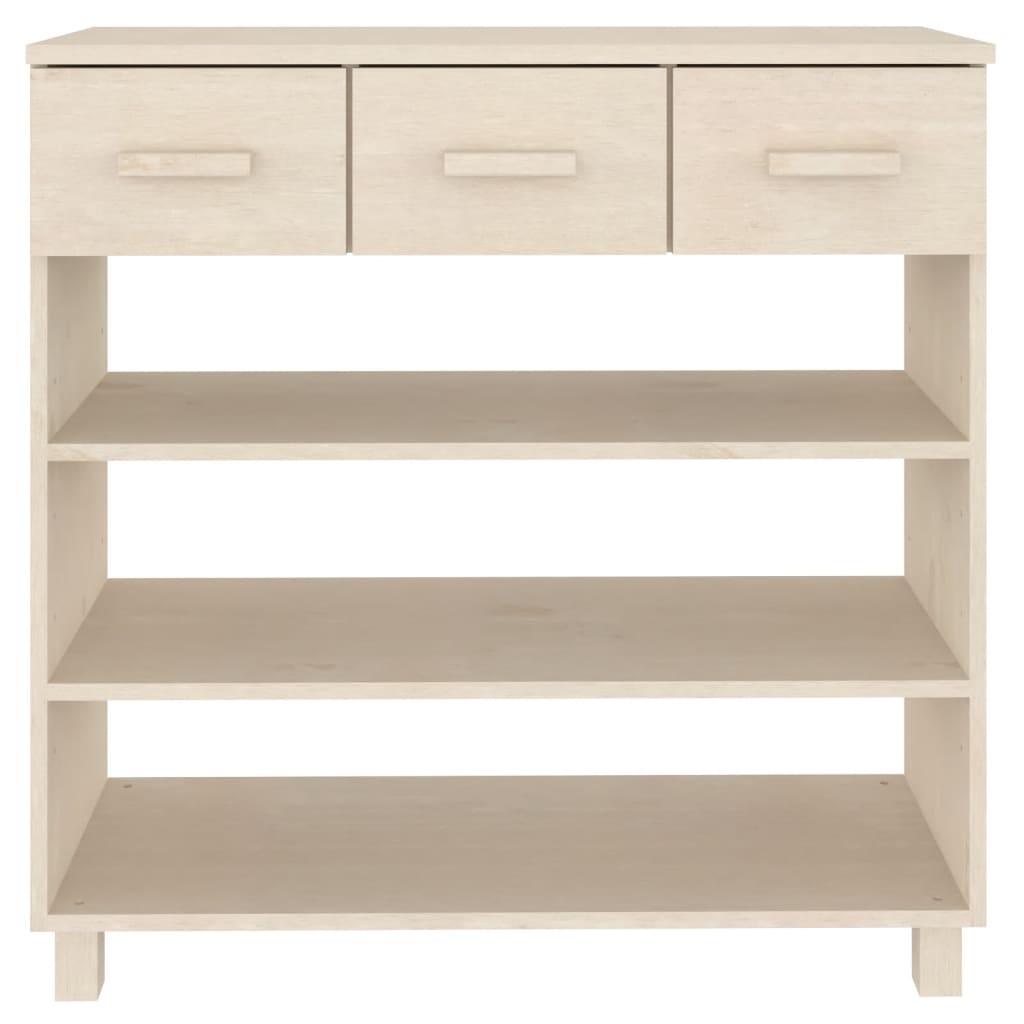 vidaXL Konsolentisch HAMAR Honigbraun 90x35x90 cm Massivholz Kiefer