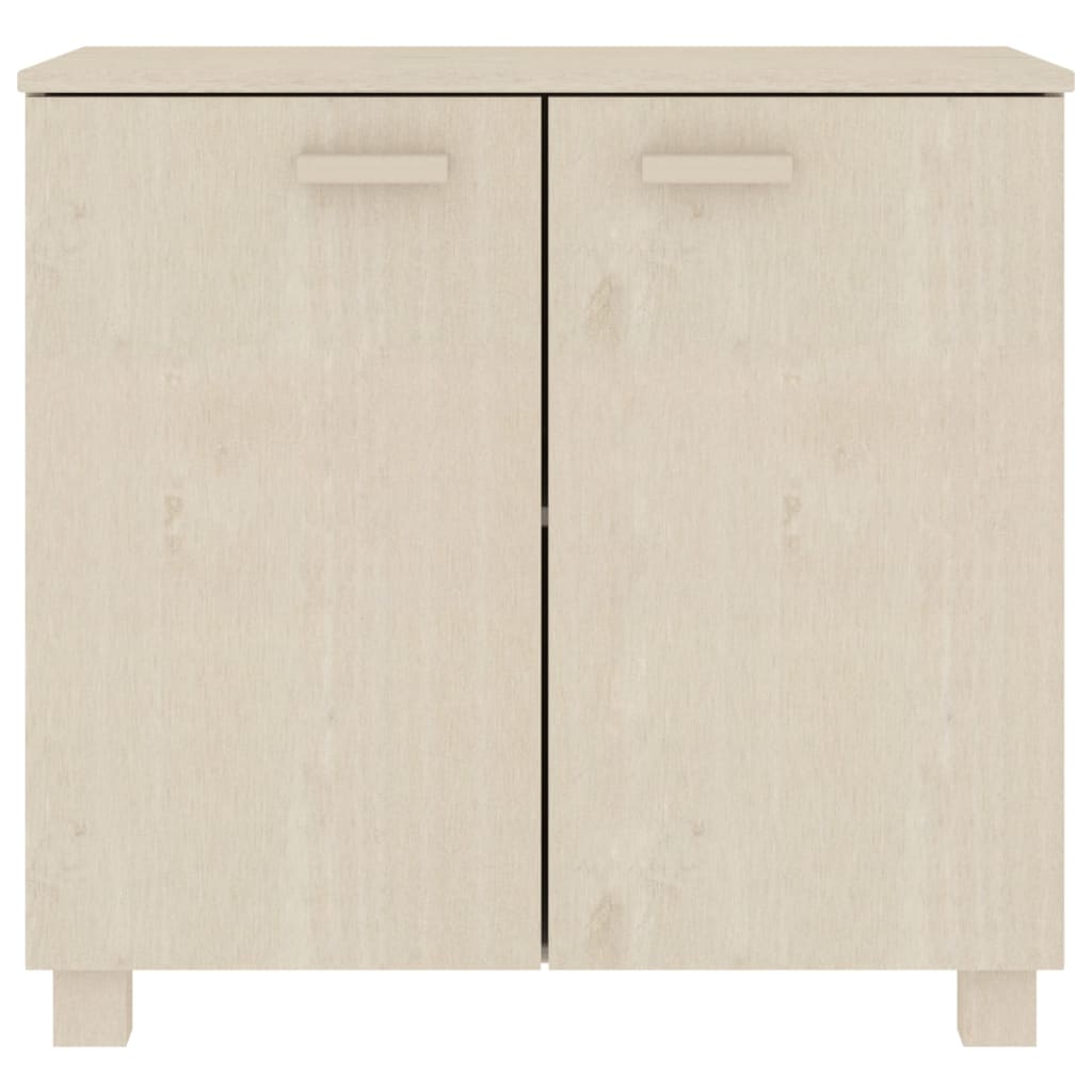 vidaXL Sideboard HAMAR Honigbraun 85x35x80 cm Massivholz Kiefer