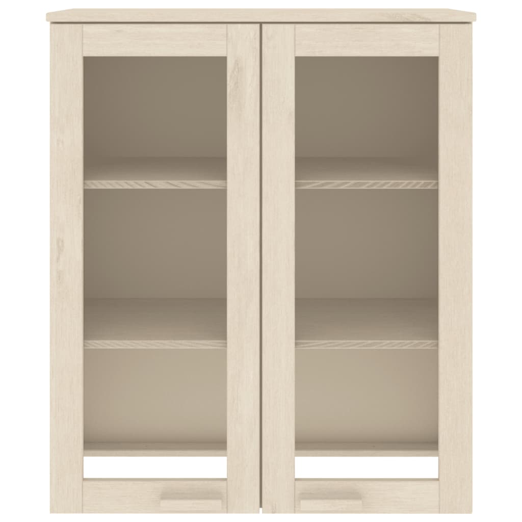 vidaXL Highboard-Oberteil HAMAR Honigbraun 85x35x100 cm Massivholz