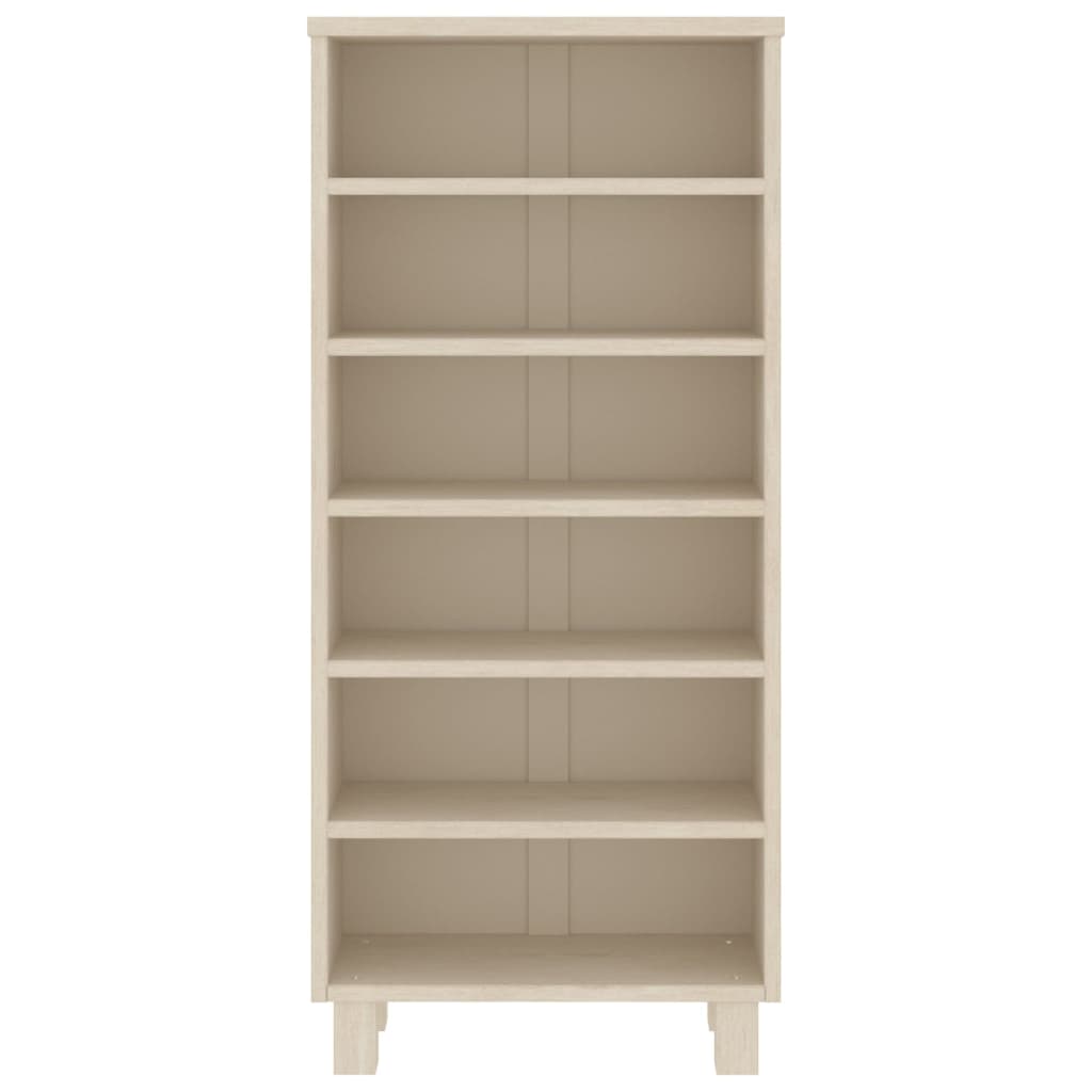 vidaXL CD-Schrank HAMAR Honigbraun 45x18x100 cm Massivholz Kiefer