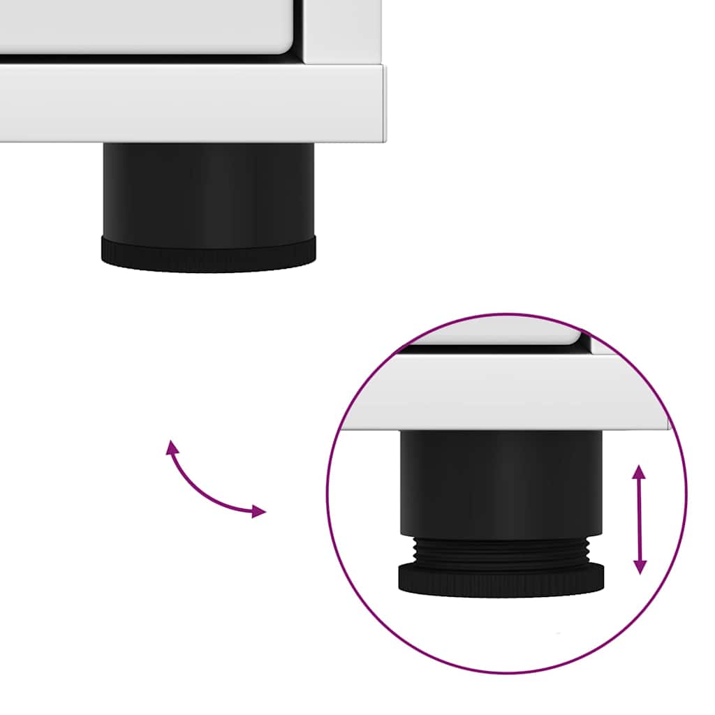 vidaXL Stauraumschränke 2 pcs Weiß 80 x 48 x 105 cm Holzwerkstoff