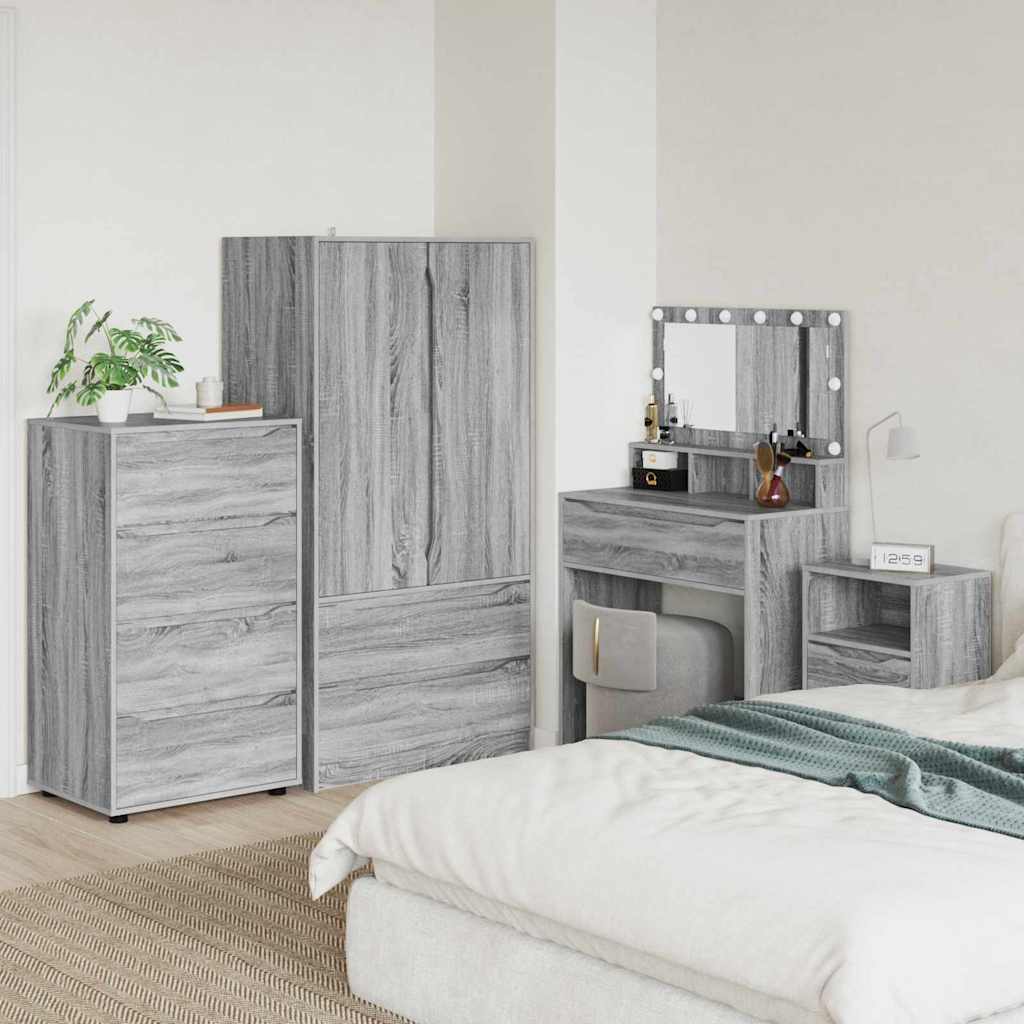 vidaXL Stauraumschränke 2 pcs Weiß 80 x 48 x 105 cm Holzwerkstoff