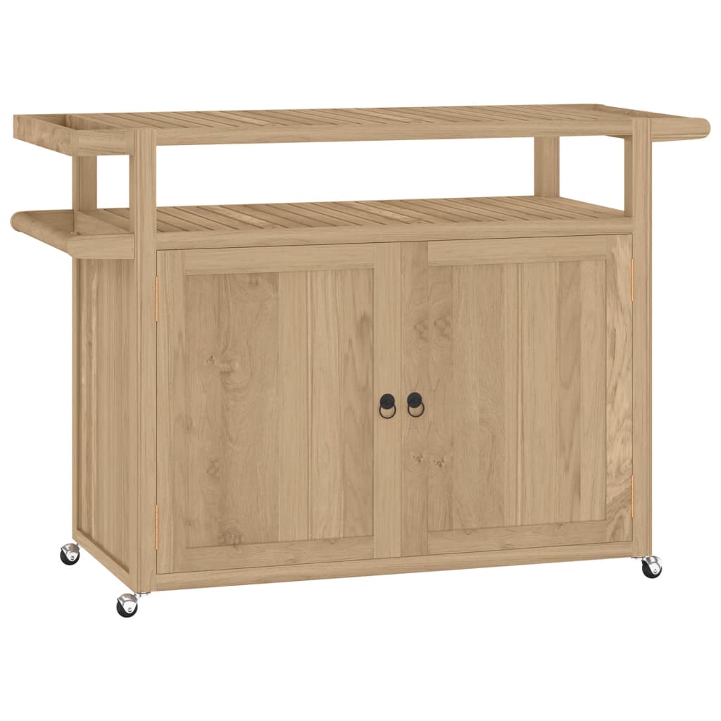 vidaXL Barwagen 120x50x90 cm Massivholz Teak