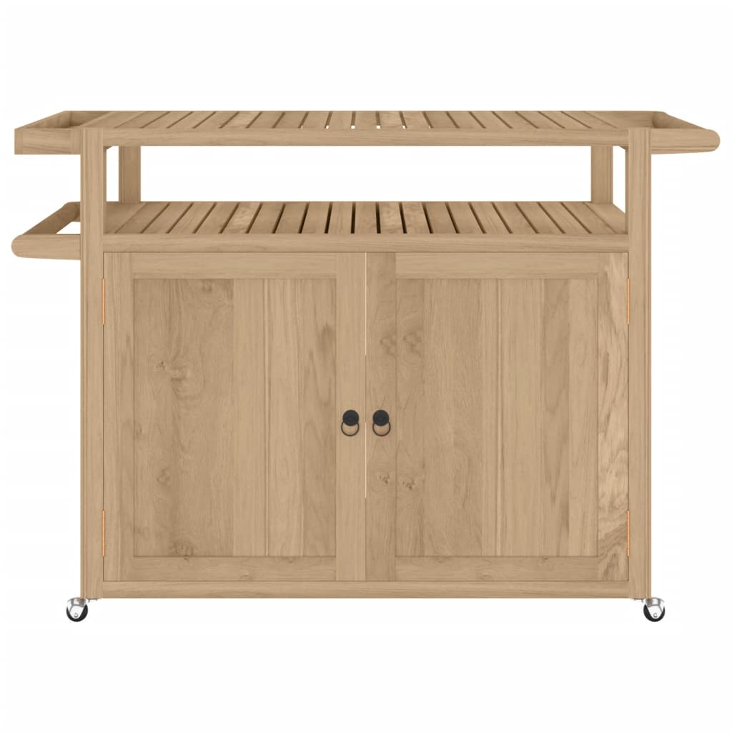 vidaXL Barwagen 120x50x90 cm Massivholz Teak