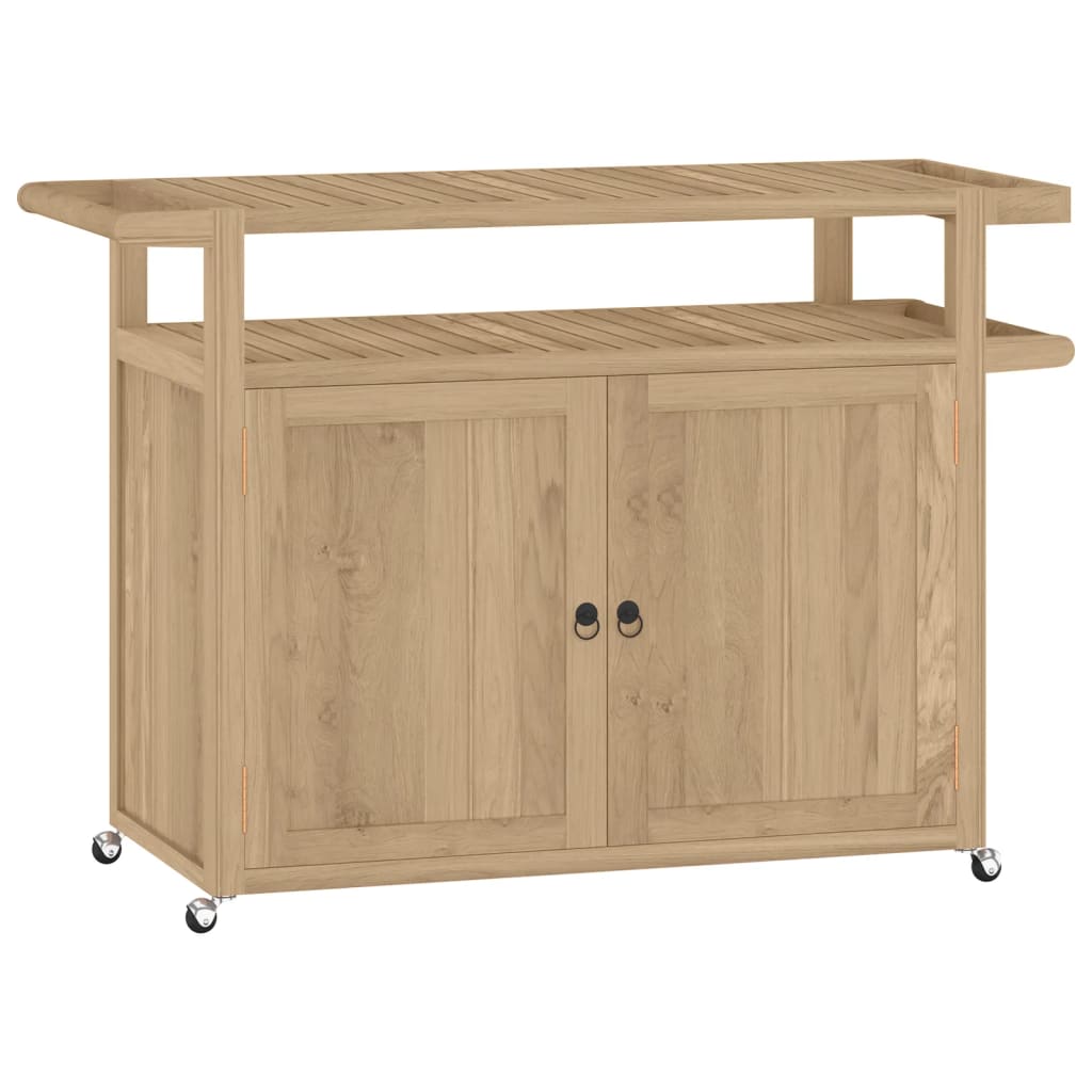 vidaXL Barwagen 120x50x90 cm Massivholz Teak