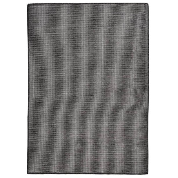 vidaXL Outdoor-Teppich Flachgewebe 80x250 cm Grau