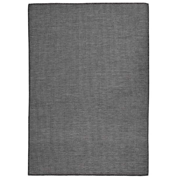 vidaXL Outdoor-Teppich Flachgewebe 80x250 cm Grau
